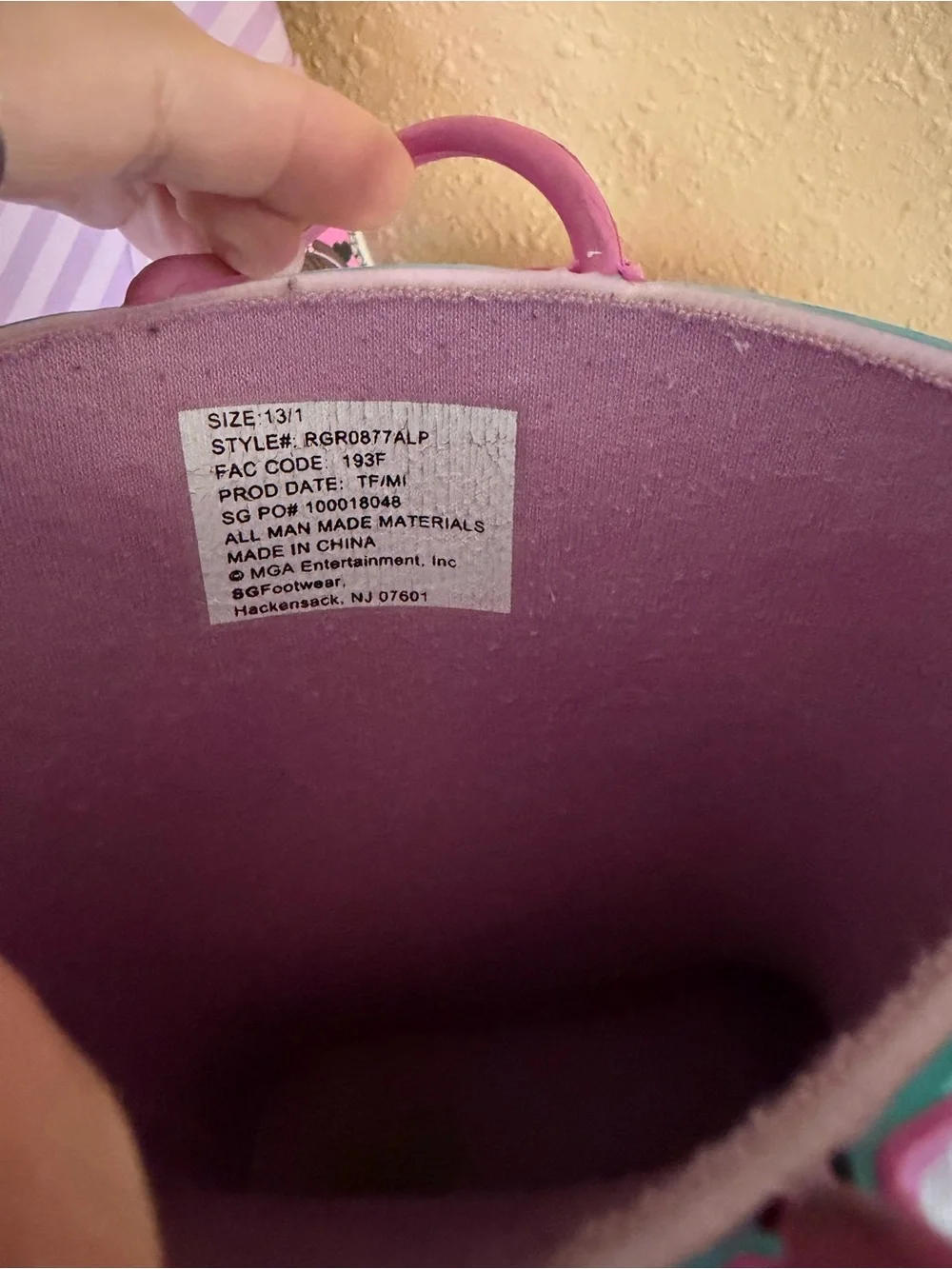 L.O.L. Surprise! Purple & Teal Girls' Character Rain Boots size 13/1